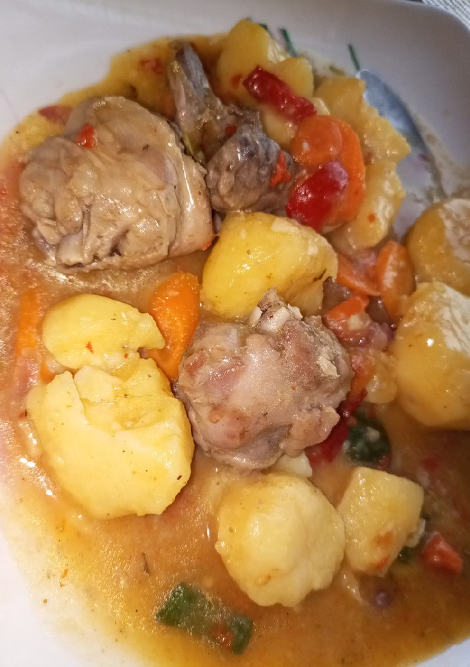 A picture of Irish potato porridge.