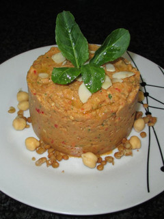 Una foto de Hummus de lentejas y garbanzos- veggie