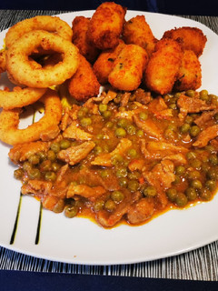 Zöldborsós tokány recept fotója