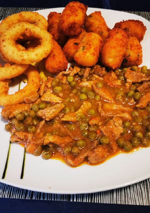Zöldborsós tokány recept fotója
