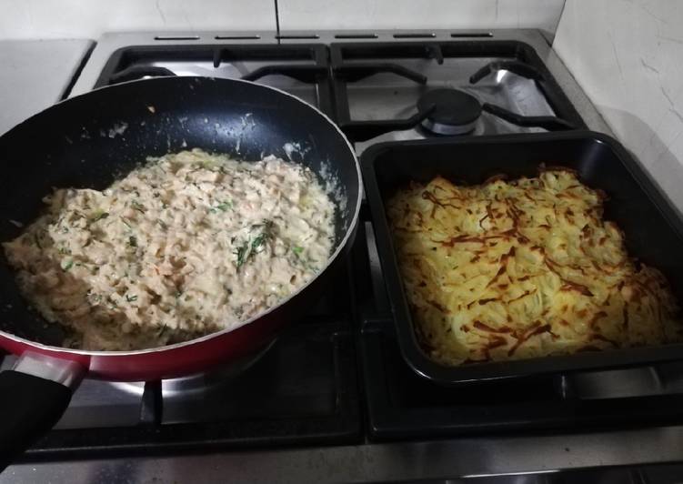 Easiest Way to Make Super Quick Homemade Potato Rosti with Salmon