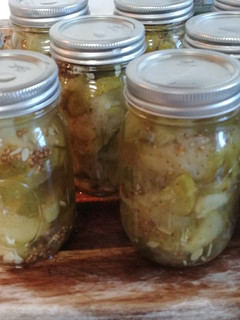 A picture of Bread & Butter Pickles.
