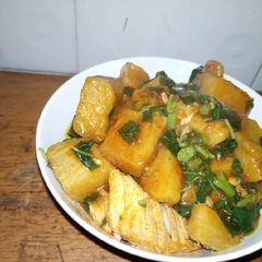 A picture of Gwaten doya(yam portage).