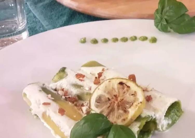 Cannelloni al pesto mandorlato (di Malito Daniela)