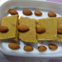 A picture of Besan burfi.