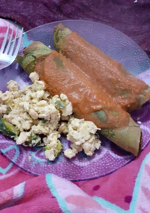 Una foto de Canelones de acelga