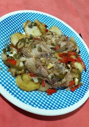 Una foto de Nalga de cerdo al horno