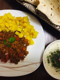 عکسی از دستور خوراک گوشت و سیب زمینی کم کالری