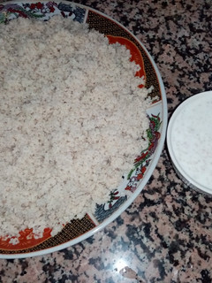 صورة لوصفة كسكس بزيت اركان مرفوق باللبن 😋