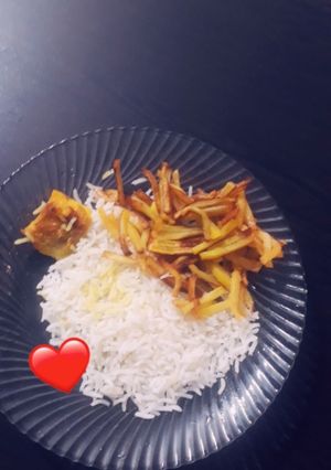عکسی از دستور برنج با ماهی