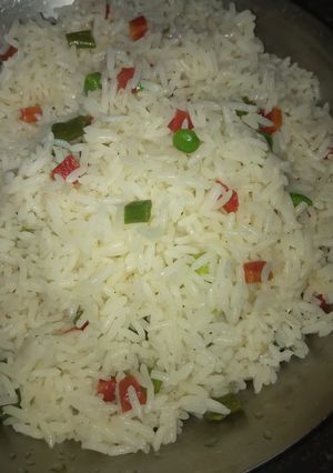 A picture of Mix vegetable fried rice.