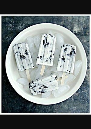 Foto resep Es krim oreo penyejuk badan