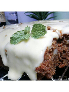 Foto resep Carrot cake with cream cheese frosting