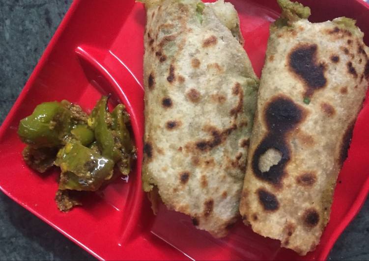 Leftover Allu methi ki sabji ka paratha