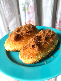 Foto resep Roti goreng Bonju (abon keju)