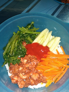 Foto resep Bibimbap (Nasi campur korea)
