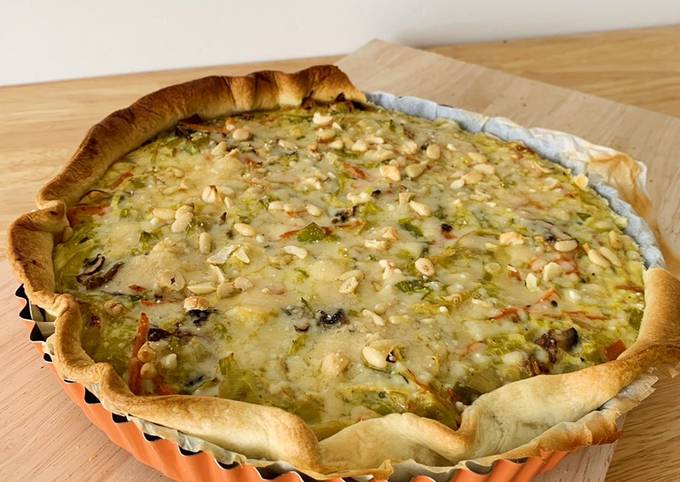 Quiche Daun Bawang Prei (Leek quiche / preitaart)