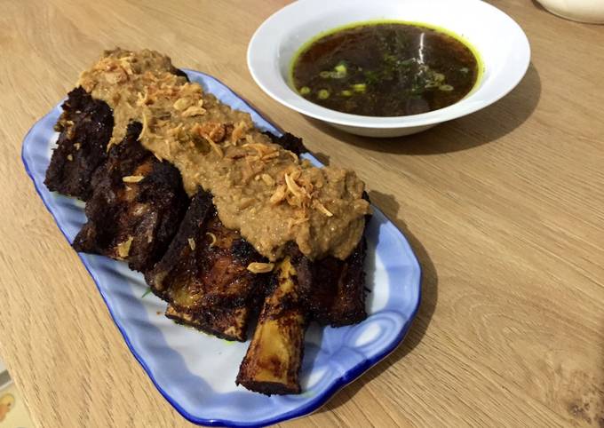 Resep Konro bakar bumbu kacang yang Sempurna