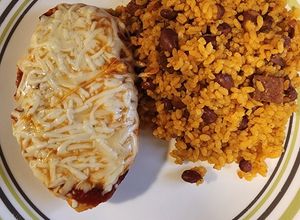 Una foto de Pechuga a la milanesa(a mi estilo)