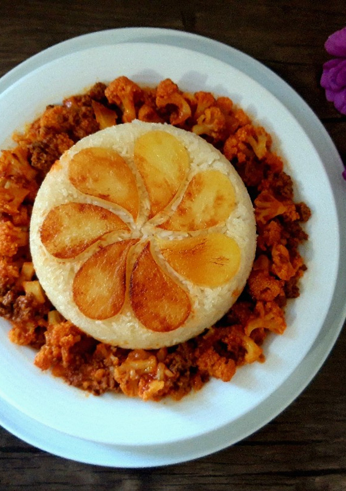 عکسی از دستور خوراک گل کلم با برنج