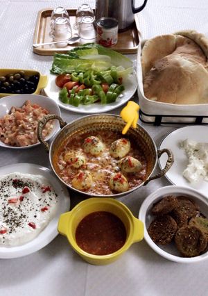 صورة لوصفة بيض بالجبن والزعتر