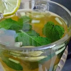 Ginger lemon grass tea A picture of Ginger lemon grass tea.