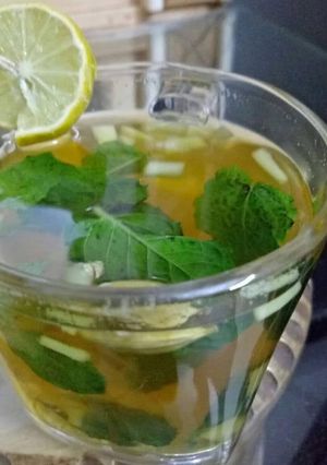 A picture of Ginger lemon grass tea.