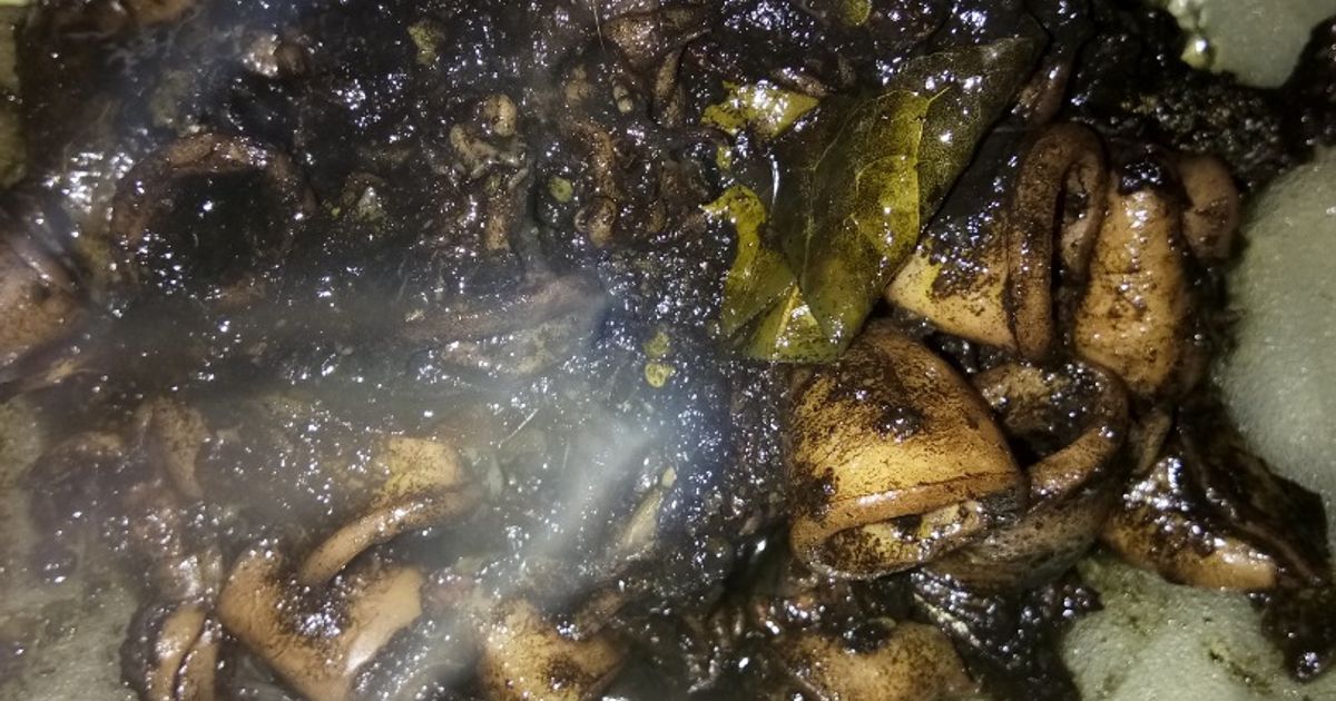 Resep cumi hitam pedas sederhana, ala" masakan lamongan 😁