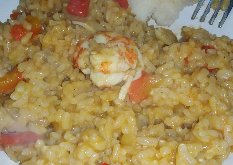 Arroz con gambones