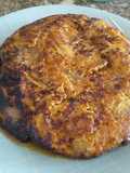 Tortilla de papa del aire y zanahoria