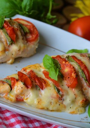 Zdjęcie przepisu Kurczak a la caprese.