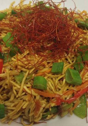A picture of Veggie Packed Chow Mein.