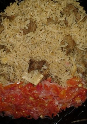 A picture of Pilau ya Nazi (Coconut Pilau).
