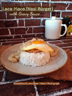 Foto resep Loco Moco (Burger Nasi) with Gravy Sauce