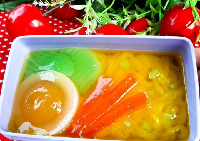 Resep PUDING MIE RAMEN ide kreasi puding untuk anak oleh 