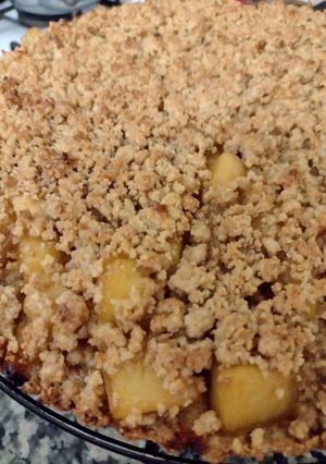 Una foto de Crumble de Manzanas