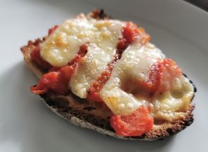 Une photo de Bruschetta au Comté à l'air fryer