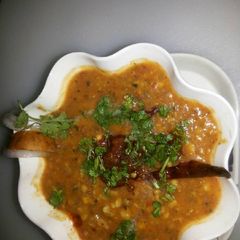 A picture of Urad dhuli daal tadka mix.