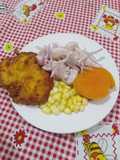 Ceviche con tortita de choclo