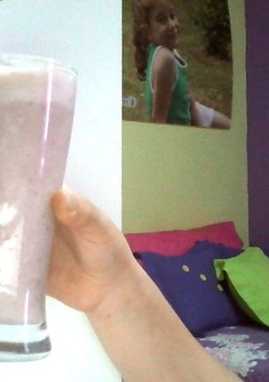 Una foto de Licuado de frutilla