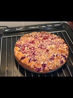 Una foto de Kuchen de frambuesa