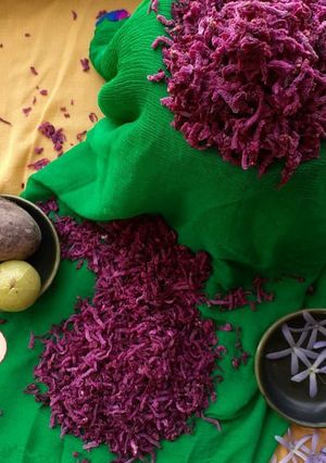 A picture of Indian gooseberry beetroot mouthfreshner.