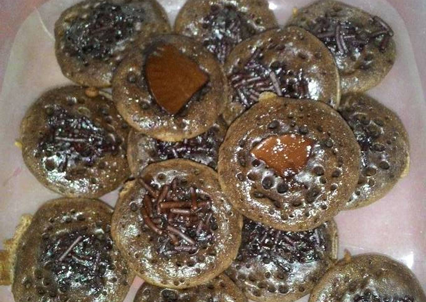 Kue Cubit Coklat tanpa mixer