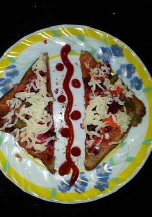 A picture of Bread pizza.