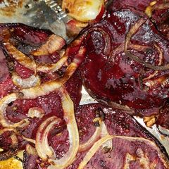 A picture of Roasted beets.