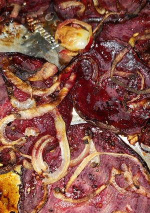 A picture of Roasted beets.