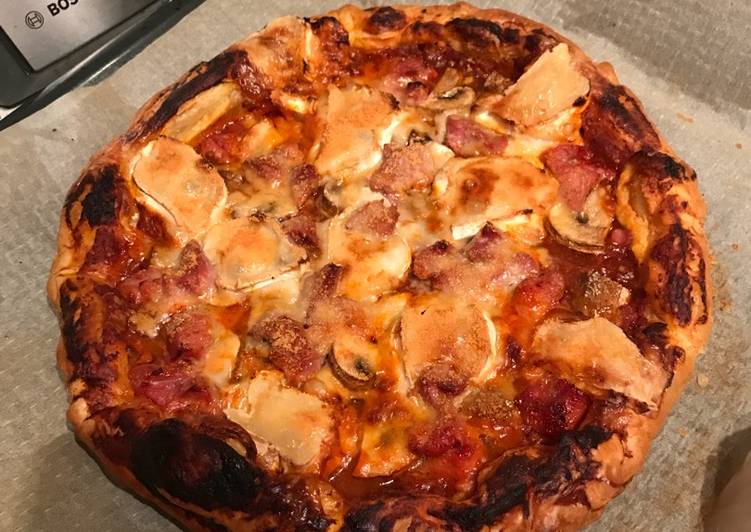 Pizza con masa de hojaldre