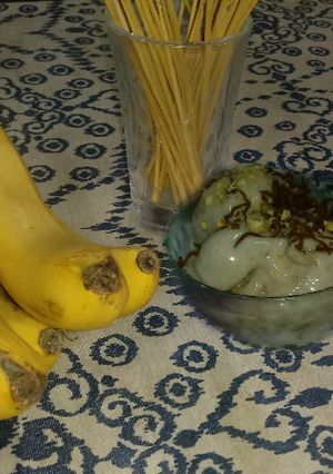 Une photo de Glace banane au éclats de chocolat