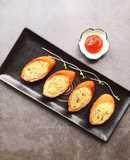 Bánh mỳ nhồi nấm đậu chiên giòn