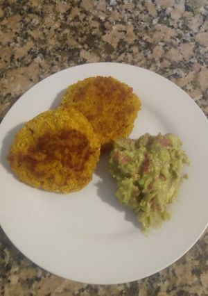 Una foto de Croquetas de zapallo y arroz